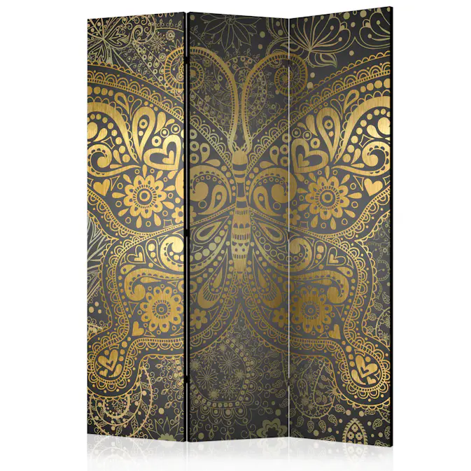 Rumsavdelare Skärmvägg Arkiio Golden Butterfly 135x172 cm