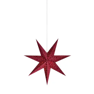 Adventsstjärna Markslöjd Velours Pendant Star 45 cm