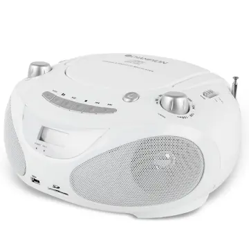 Boombox Champion CD/Radio/MP3/USB White