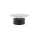 Soffbord Venture Home Bovall Runt Vardagsrumsbord i Svart Ask & Glas
