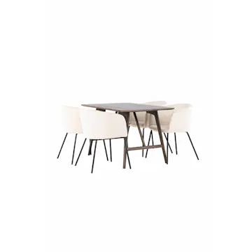 Matgrupp Venture Home Kaseidon med 4 st Berit stolar