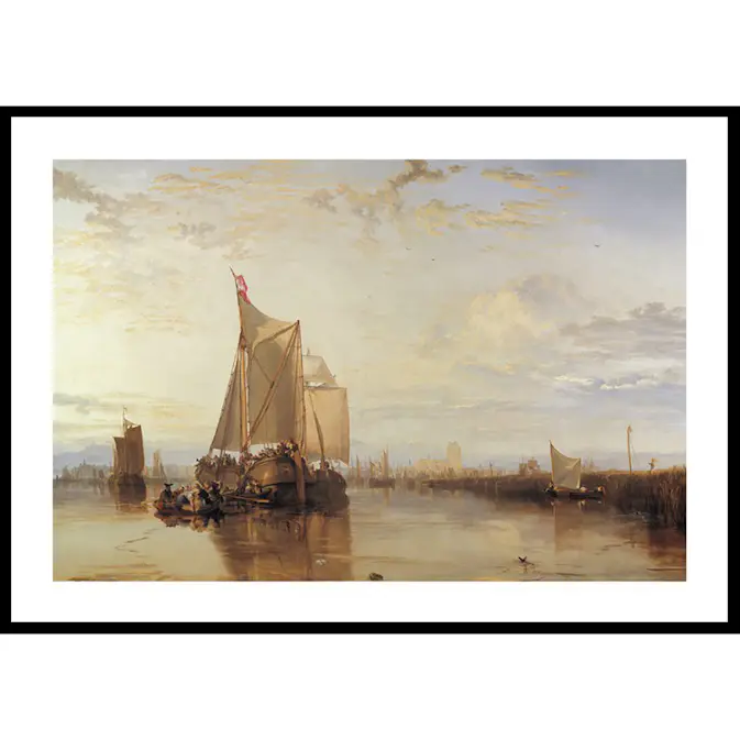 Poster Gallerix Dort Packet-Boat from Rotterdam Becalmed By William Turner