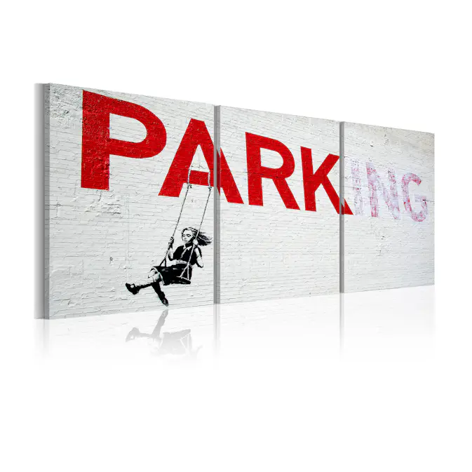 Tavla Arkiio Flicka På En Gunga Banksy