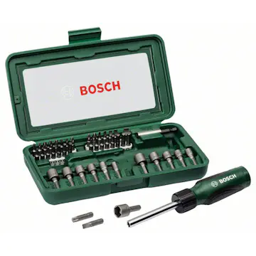Skruvdragarset Bosch Power Tools 46-delars