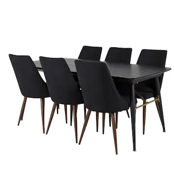 Matgrupp Venture Home Gold med 6 Leone Stolar