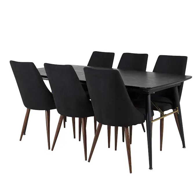 Matgrupp Venture Home Gold med 6 Leone Stolar