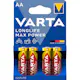 Batteri VARTA Alkaliska Max Power LR6/AA 4-Pack