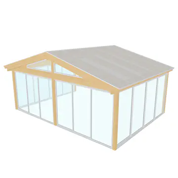 Komplett Uterum Landskap Glimma Förlängd Sommar