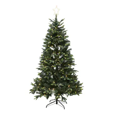 Plastgran Nordic Winter LED med Stjärna