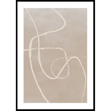 Poster Gallerix Line Art Inverted No1