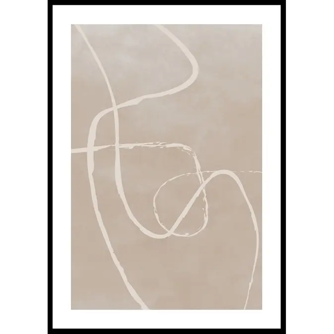 Poster Gallerix Line Art Inverted No1