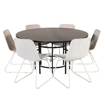 Matgrupp furniture/fashion Copenhagen med 6 Cornelia Stolar