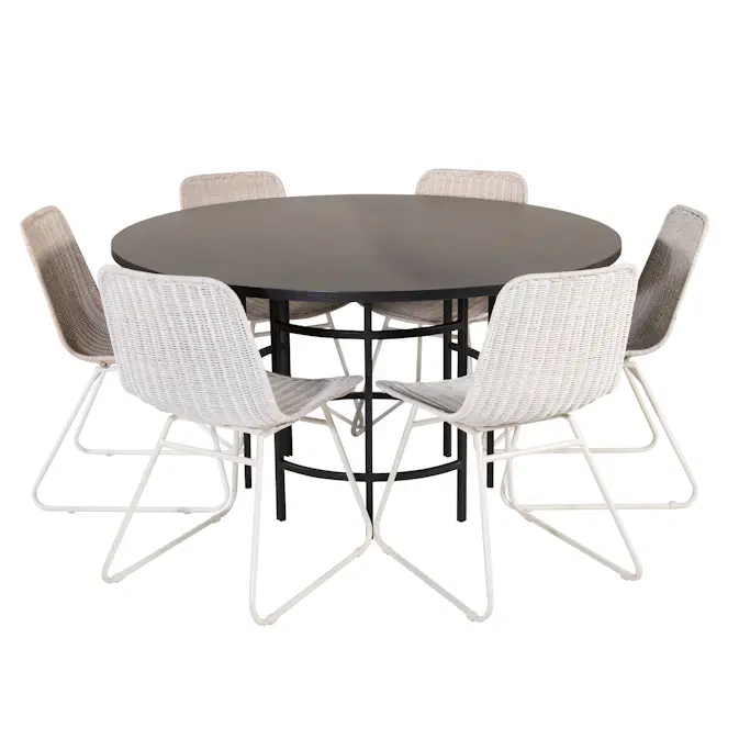 Matgrupp furniture/fashion Copenhagen med 6 Cornelia Stolar