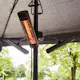 Infravärmare HEAT1 ECO High-line 3x670W Terrassvärmare för Parasol, Svart Aluminium