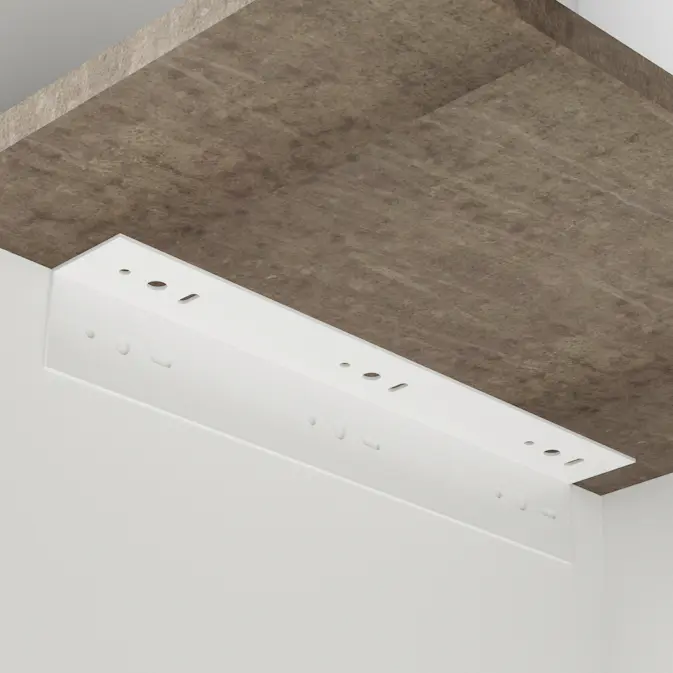 Bänkskivekonsol Habo Stål Vinkelbeslag Vit för Köksbänk & Tvättstuga