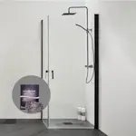 Duschpaket Hafa Duschhörn Igloo Pro med Kristallboll Clean & Shine