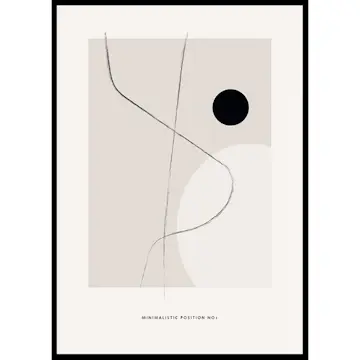 Poster Gallerix Minimalistic Position No1