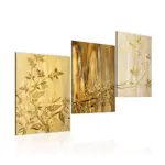 Handmålad Tavla Arkiio Gyllene Blad 120x60