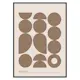 Poster Gallerix Geometric Graphic Beige No1