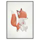 Poster Gallerix Watercolor Fox And Bunny