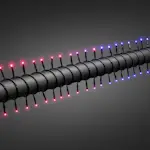 Ljusslinga Gnosjö Konstsmide 40 st Röd/Blå LED