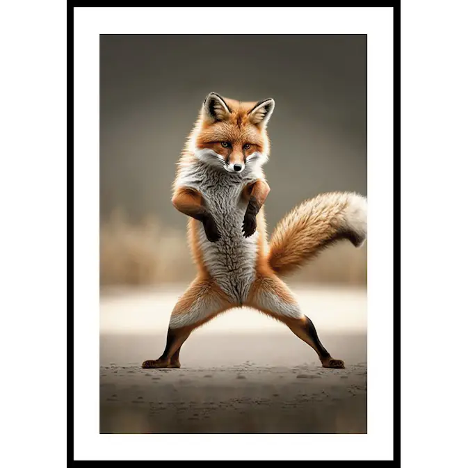 Poster Gallerix Dancing Fox