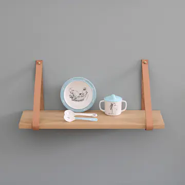 Sugkoppstallrik Rätt Start Mumin Ljusblå