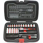 Hylsnyckelset Tecos 1/4 Tum 48 dl