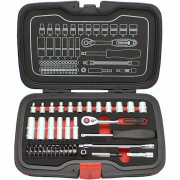 Hylsnyckelset Tecos 1/4 Tum 48 dl