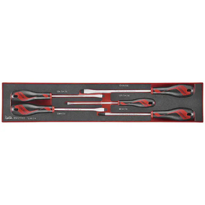 Skruvmejselsats 5 delar Teng Tools TEX915N