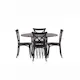 Matgrupp furniture/fashion Stone Rund med 4 Crosett Stolar