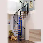 Spiraltrappa Byggera Euro Design Svart