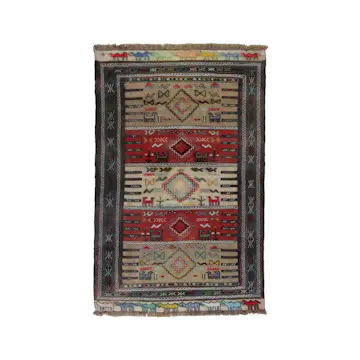 Persisk Nålmatta Quchan Kelim 113x176