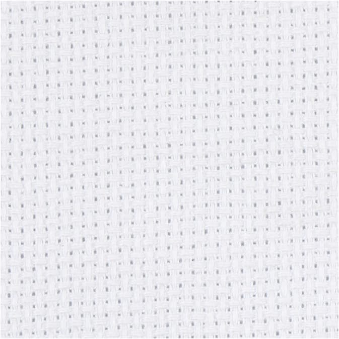 Broderiväv Creativ Company Aida Stl 50x50 cm 70 Rutor Per 10 cm 1 st Vit