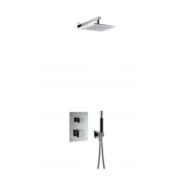 Takduschset Tapwell BOX8268 Square Classic Edition 2 för Inbyggnad