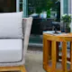 Utebord Hillerstorp Himmelsnäs Rund Ø 50 cm Teak Träbord