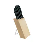Knivblock Fiskars Essential i Björk inkl 5 Proffessionella Knivar
