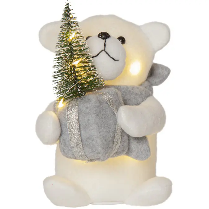 Dekorationsfigur Star Trading Joylight Isbjörn Gra