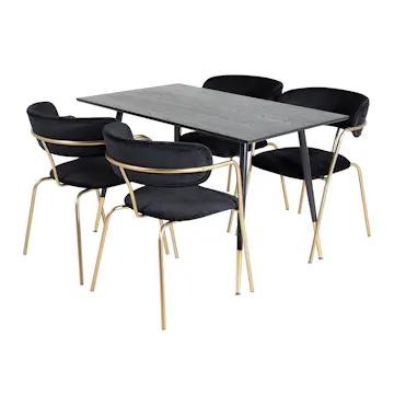 Matgrupp Venture Home Dipp med 4 Arrow Stolar