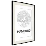 Poster Artgeist Affisch Retro Hamburg