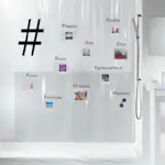 Duschdraperi Spirella Hashtag