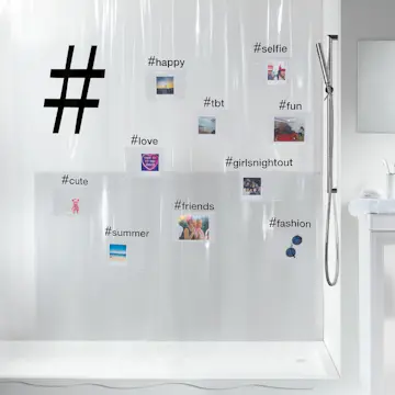 Duschdraperi Spirella Hashtag