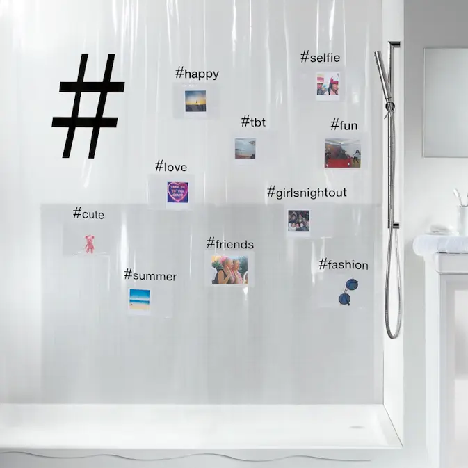 Duschdraperi Spirella Hashtag