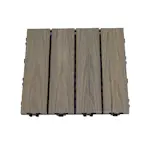 Terrassplatta Hortus Komposit 30X30 cm Drivved 4-Pack