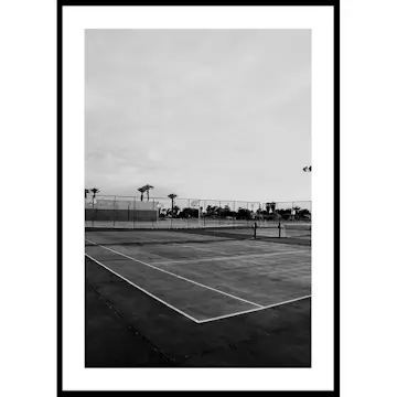 Poster Gallerix Tennis Court B&W