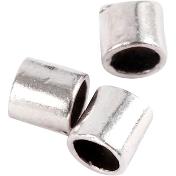Avslutningshylsa Creativ Company Försilvrad Stl 2x2 mm HålStl 14 mm 80 st/1 Förp