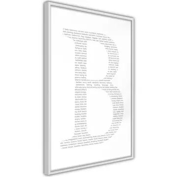 Poster Artgeist Affisch Letter B