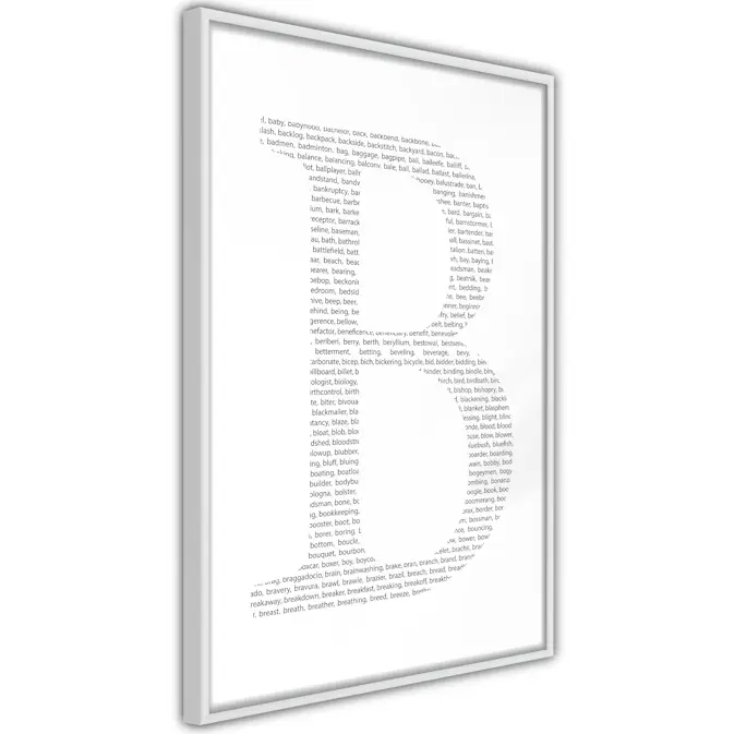 Poster Artgeist Affisch Letter B
