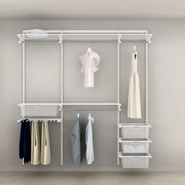 Garderobslösning Elfa Ready Solution Classic 17 Vit B: 2002 mm