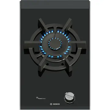 Gashäll Bosch Serie 8 PRA3A6I10 Svart Glaskeramik 30cm med Flameselect och Diskmaskinssäkra Stöd